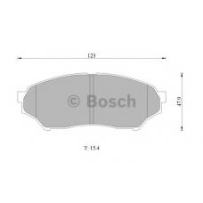 0 986 505 669 BOSCH Комплект тормозных колодок, дисковый тормоз