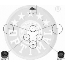 SK-1377 OPTIMAL Комплект ремня грм