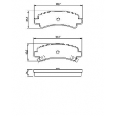 0 986 424 299 BOSCH Комплект тормозных колодок, дисковый тормоз