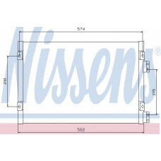 94555 NISSENS Конденсатор, кондиционер