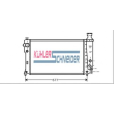 0712701 KUHLER SCHNEIDER Радиатор, охлаждение двигател