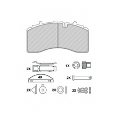 FCV4461BFE FERODO Комплект тормозных колодок, дисковый тормоз