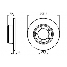 0 986 478 827 BOSCH Тормозной диск