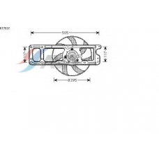RT7537 AVA Вентилятор, охлаждение двигателя