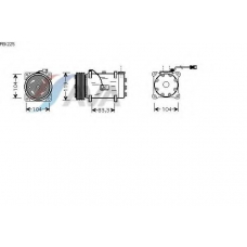 PEK225 AVA Компрессор, кондиционер