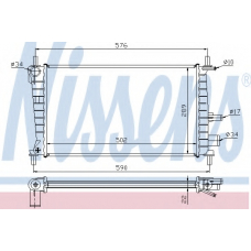 620821 NISSENS Радиатор, охлаждение двигателя