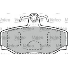 551743 VALEO Комплект тормозных колодок, дисковый тормоз