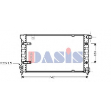 330050N AKS DASIS Радиатор, охлаждение двигателя