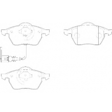 WBP20676C WAGNER LOCKHEED Комплект тормозных колодок, дисковый тормоз