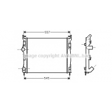 RTA2326 AVA Радиатор, охлаждение двигателя