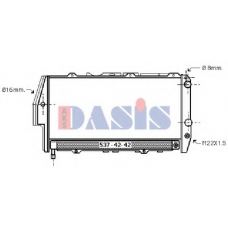 480100N AKS DASIS Радиатор, охлаждение двигателя