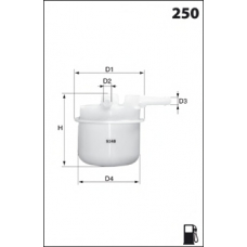 ELE6048 MECAFILTER Топливный фильтр