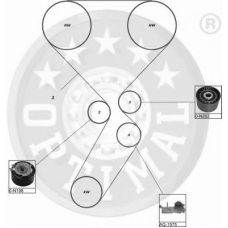 SK-1088 OPTIMAL Комплект ремня грм