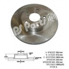 IBT-1706 IPS Parts Тормозной диск