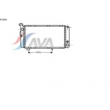 RT2008 AVA Радиатор, охлаждение двигателя