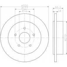 8DD 355 115-501 HELLA Тормозной диск