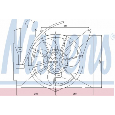 85227 NISSENS Вентилятор, охлаждение двигателя