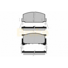 PA1002 BRAKE ENGINEERING Комплект тормозных колодок, дисковый тормоз