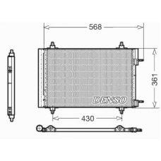 DCN07009 DENSO Конденсатор, кондиционер