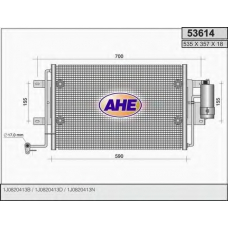 53614 AHE Конденсатор, кондиционер