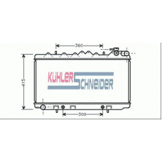 1606701 KUHLER SCHNEIDER Радиатор, охлаждение двигател