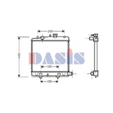 111280N AKS DASIS Радиатор, охлаждение двигателя