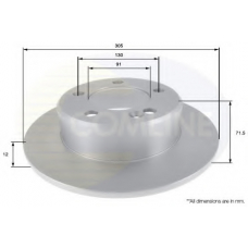 ADC2707 COMLINE Тормозной диск