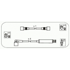 ODS210 JANMOR Комплект проводов зажигания