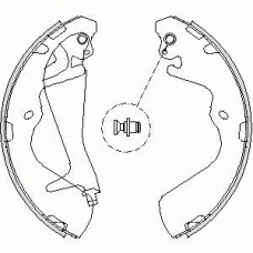 Z4215.00 WOKING Комплект тормозных колодок