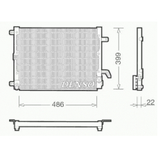 DCN13001 DENSO Конденсатор, кондиционер