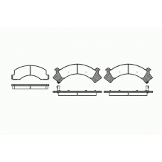 0394 00 KAWE Комплект тормозных колодок, дисковый тормоз