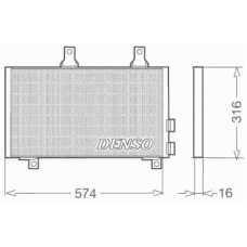 DCN01002 DENSO Конденсатор, кондиционер