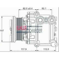 8412021 KUHLER SCHNEIDER Компрессор, кондиционер