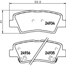 8DB 355 014-571 HELLA PAGID Комплект тормозных колодок, дисковый тормоз