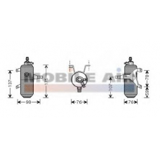 1800D332 VAN WEZEL Осушитель, кондиционер