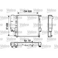 734553 VALEO Радиатор, охлаждение двигателя