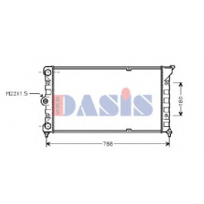 041290N AKS DASIS Радиатор, охлаждение двигателя