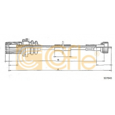 S07043 COFLE Тросик спидометра