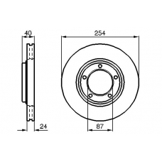 0 986 478 663 BOSCH Тормозной диск