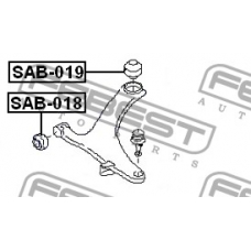 SAB-019 FEBEST Подвеска, рычаг независимой подвески колеса
