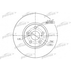 PBD4416 PATRON Тормозной диск