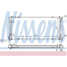 640041 NISSENS Радиатор, охлаждение двигателя