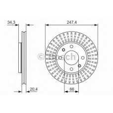 0 986 479 861 BOSCH Тормозной диск