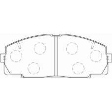 FD7241V NECTO Комплект тормозных колодок, дисковый тормоз