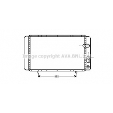 RTA2084 AVA Радиатор, охлаждение двигателя