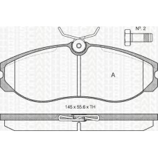 8110 14174 TRIDON Brake pads - front