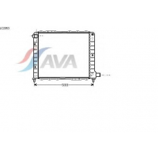 LC2053 AVA Радиатор, охлаждение двигателя