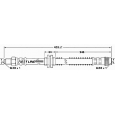 FBH7175 FIRST LINE Тормозной шланг