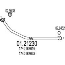 01.21230 MTS Труба выхлопного газа