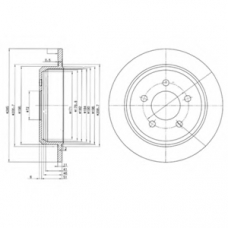 BG3073 DELPHI Тормозной диск
